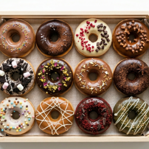 assorted donuts box