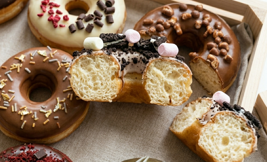 assorted donuts box assorted donuts box